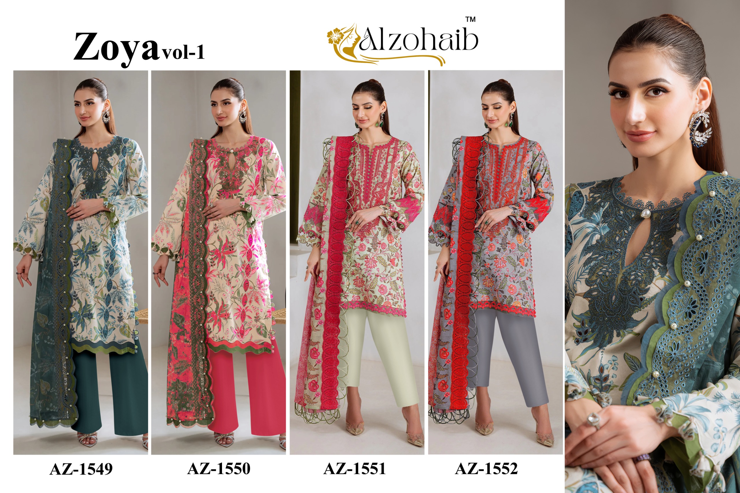 ALZOHAIB ZOYA VOL 1 Chiffon